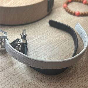 Black and White Leather Bracelet